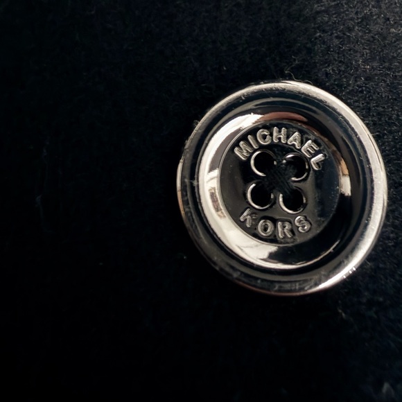 Michael Kors Black Double Breasted Pea Coat - Picture 3 of 4